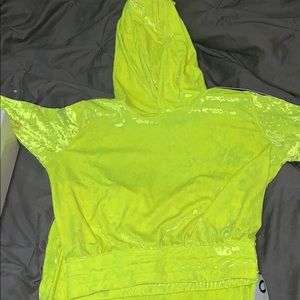 Milano lime green sweat suit
